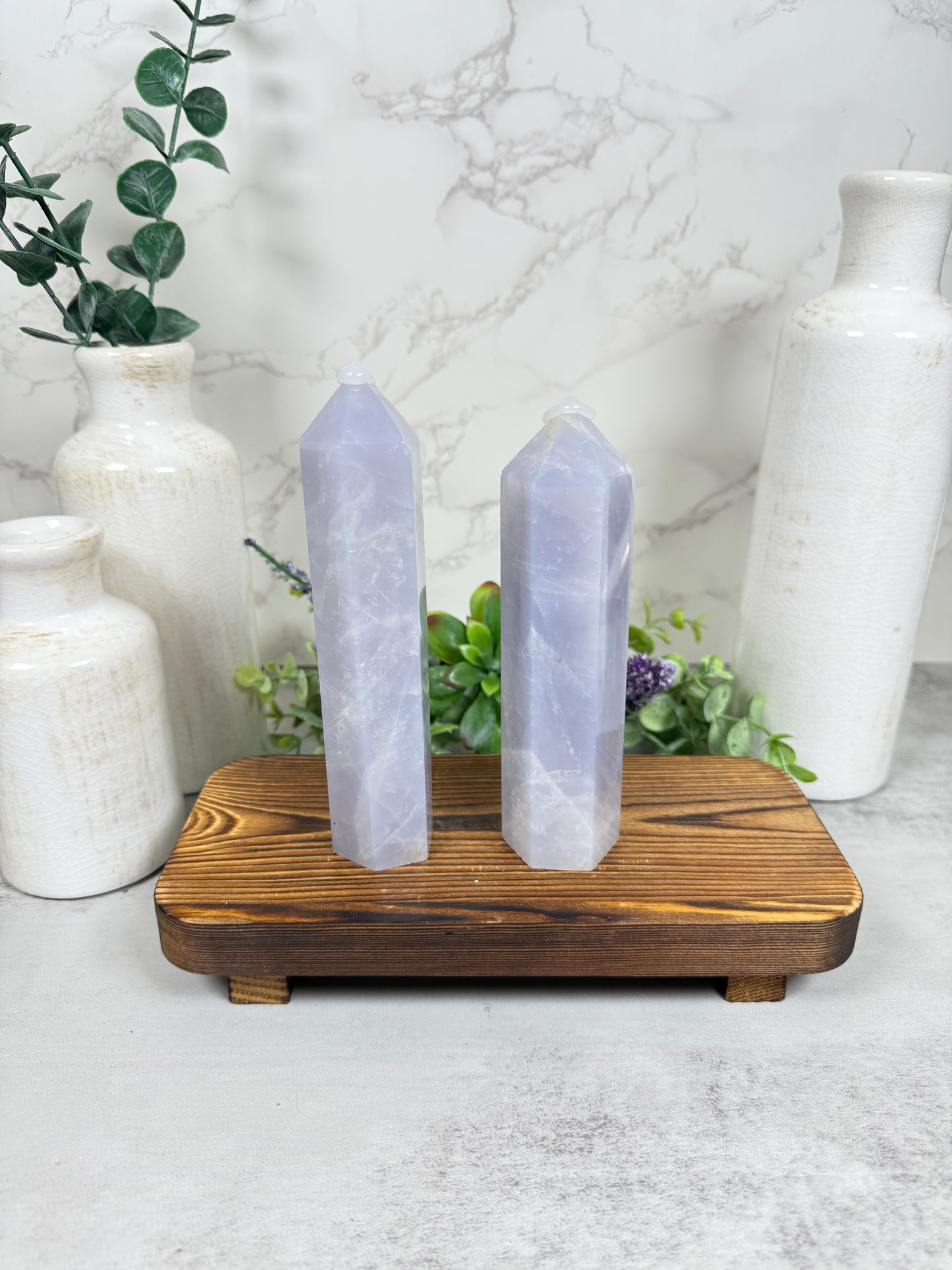 Blue Rose Quartz Towers