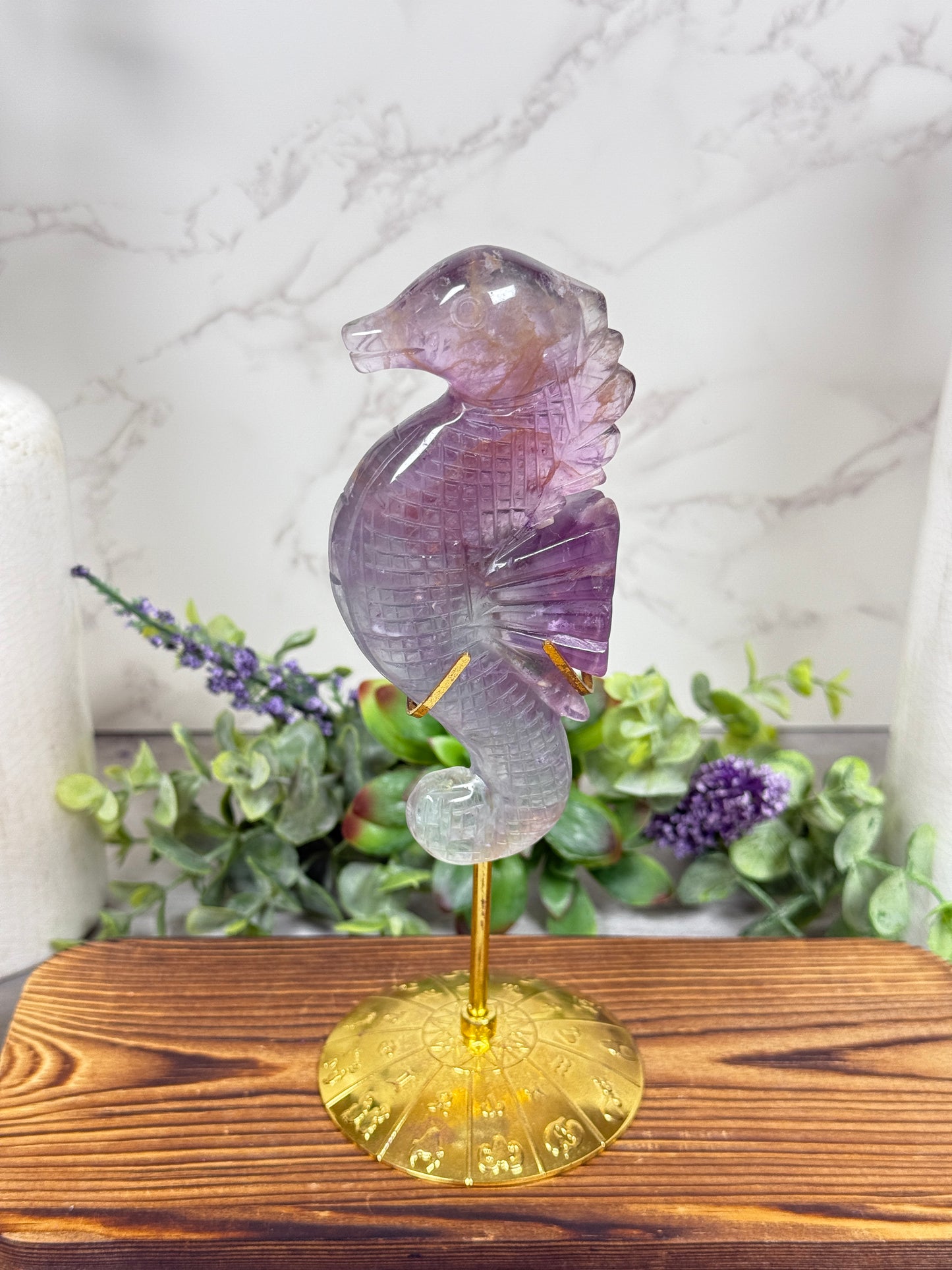 Fluorite Seahorse