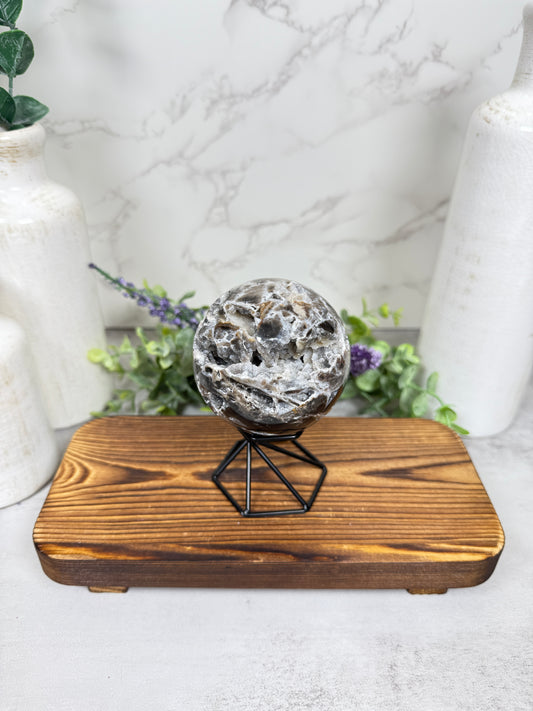 Black Sphalerite Sphere