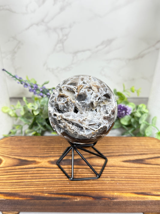 Black Sphalerite Sphere