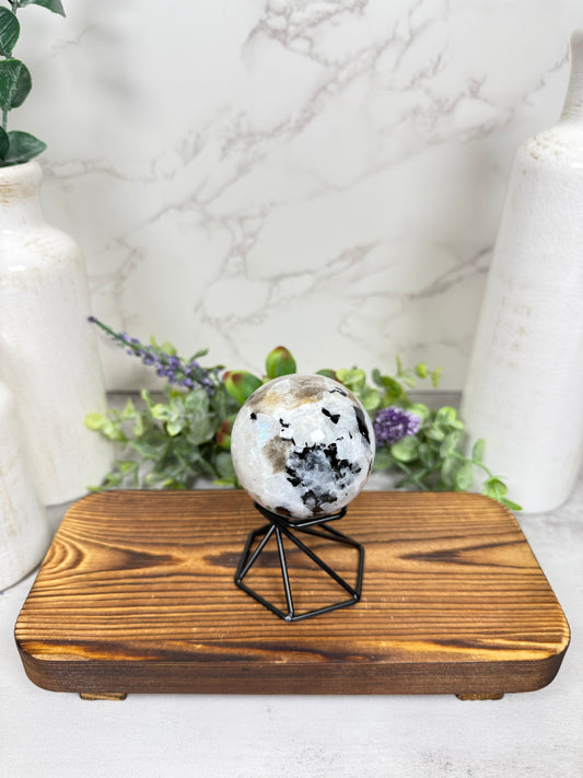 Rainbow Moonstone Sphere - A