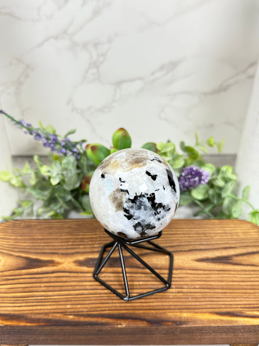 Rainbow Moonstone Sphere - A