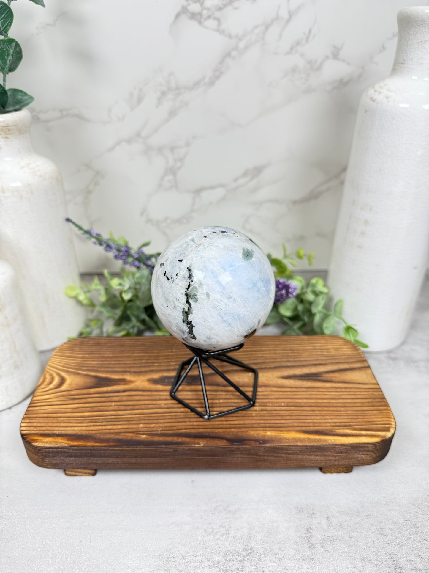 Rainbow Moonstone Sphere - B