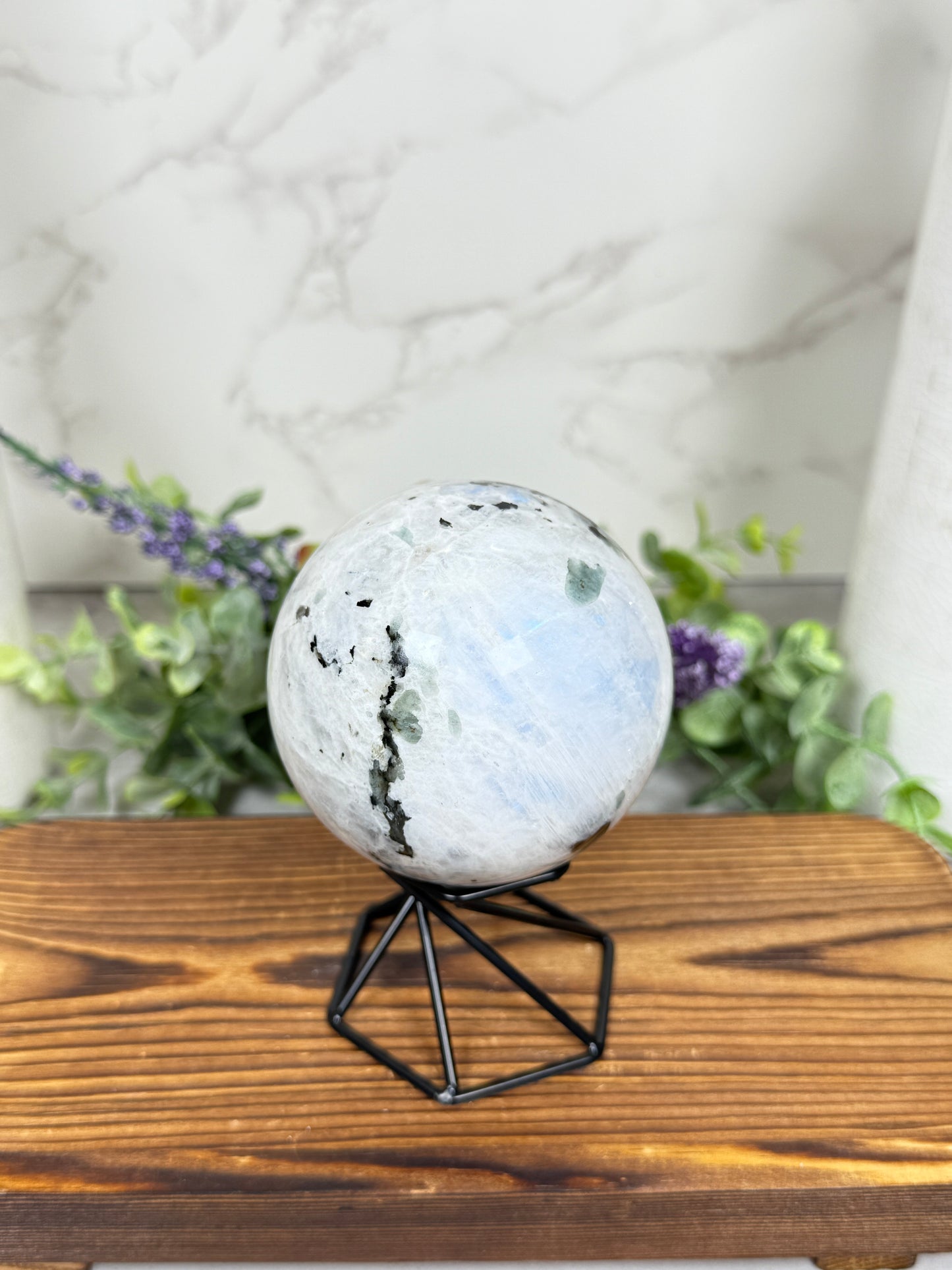 Rainbow Moonstone Sphere - B