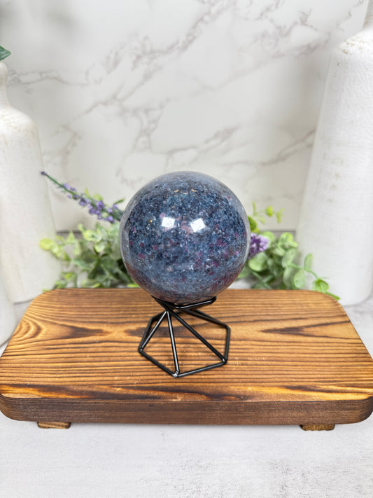 Ruby Kyanite Sphere