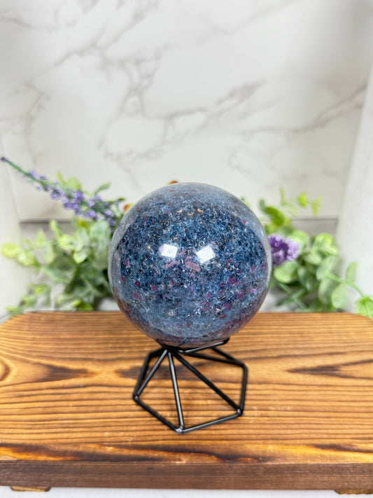 Ruby Kyanite Sphere
