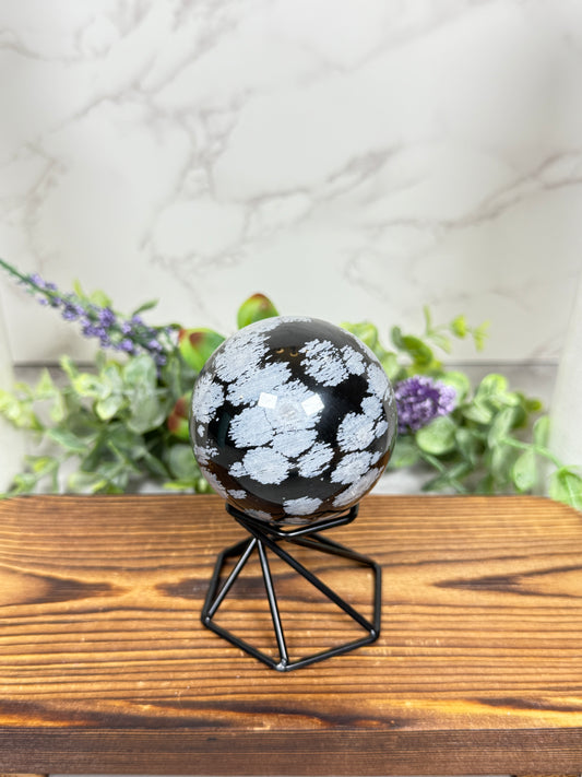Snowflake Obsidian Spheres