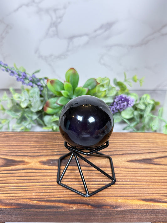 Rainbow Obsidian Sphere