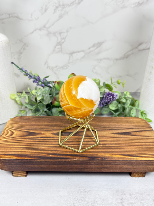 Orange Calcite Sphere