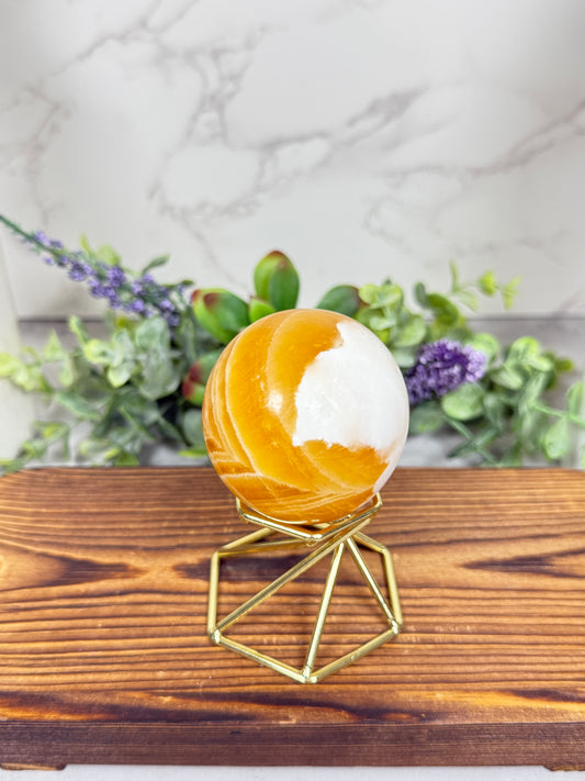 Orange Calcite Sphere