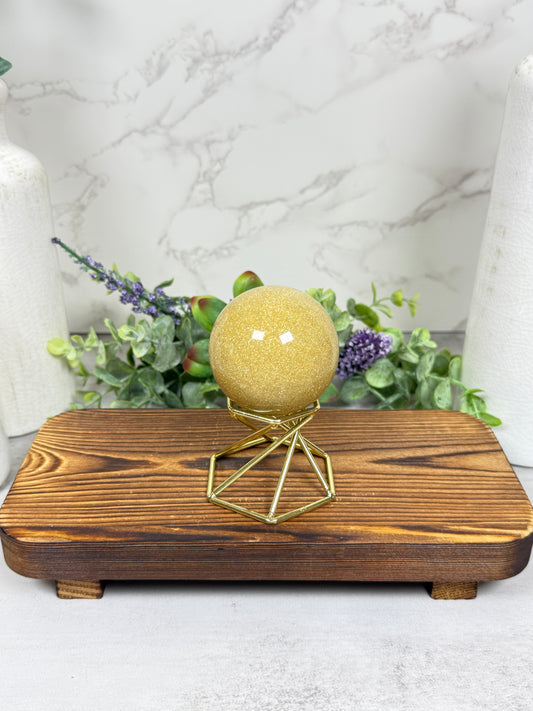 Gold Sandstone Sphere