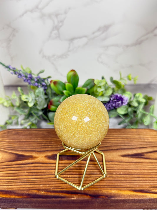 Gold Sandstone Sphere