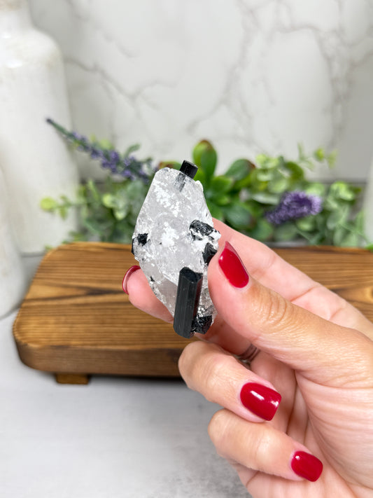 Quartz with Tourmaline Specimen