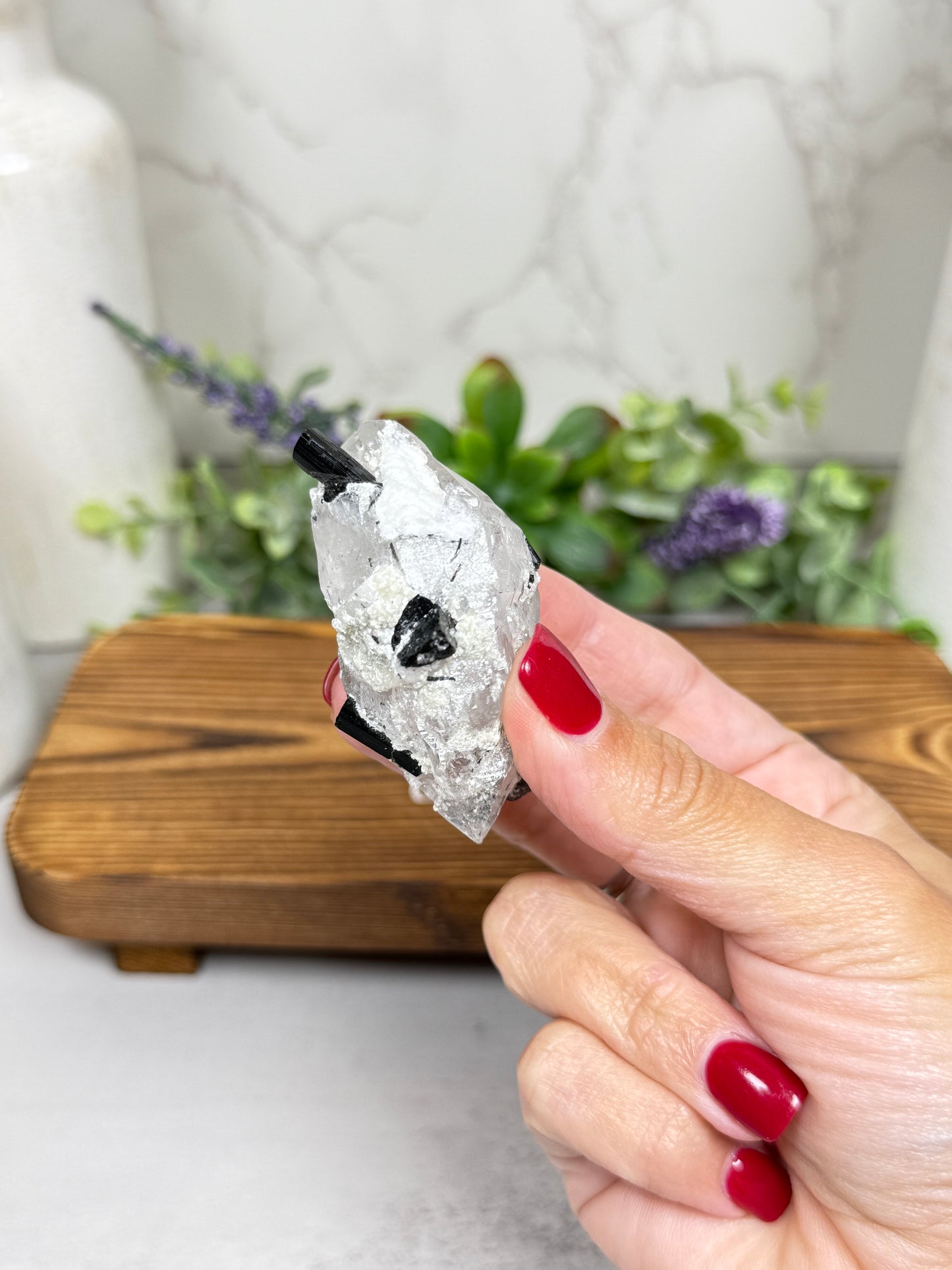 Quartz with Tourmaline Specimen