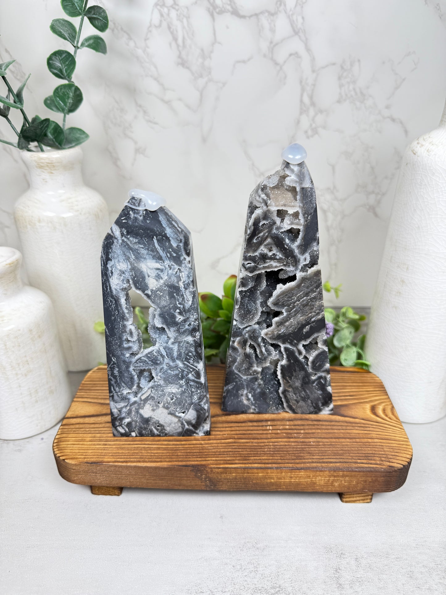Druzy Sphalerite Towers