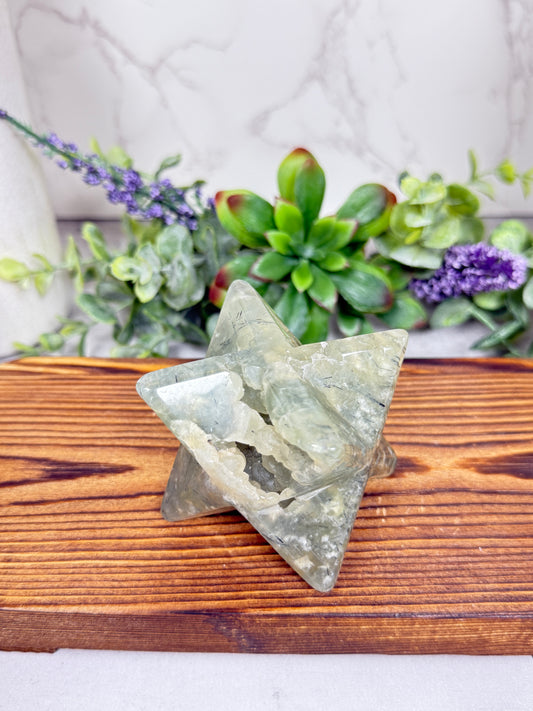 Sodalite, Prehnite, Tiger's Eye Merkabas