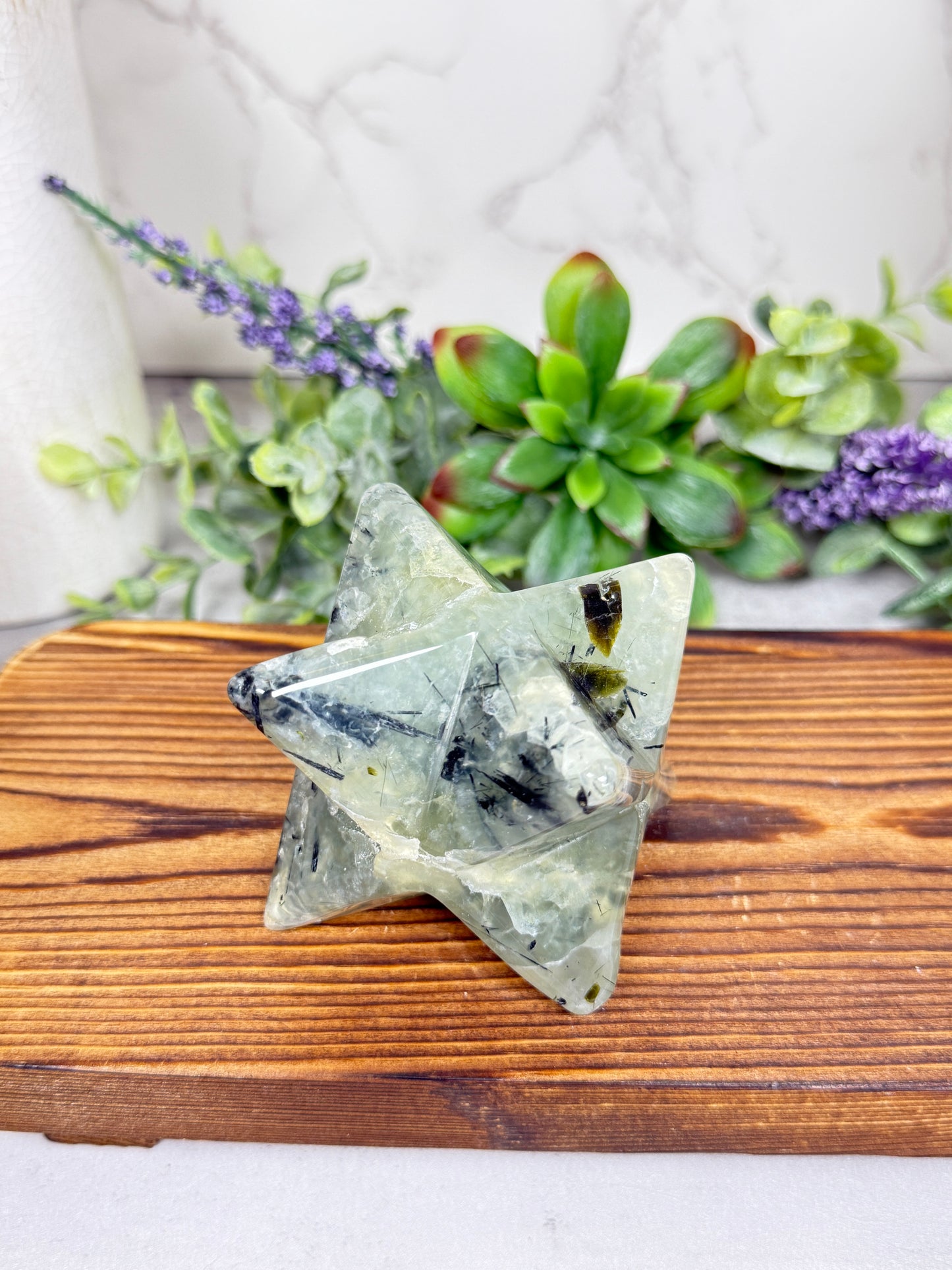 Sodalite, Prehnite, Tiger's Eye Merkabas