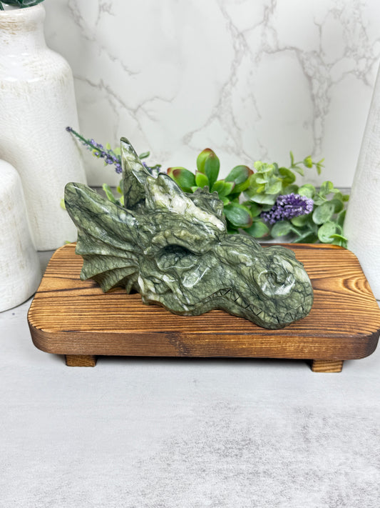 Green Jade Dragon Head