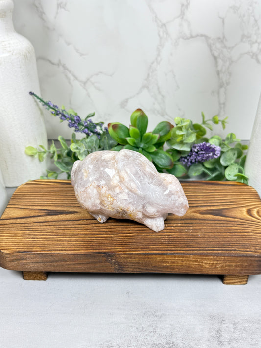 Flower Amethyst Bunny