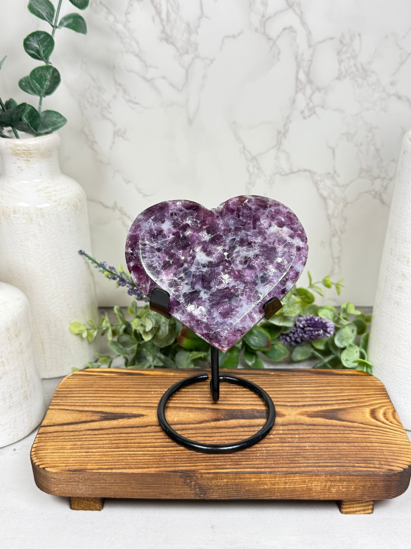 Purple Mica Heart