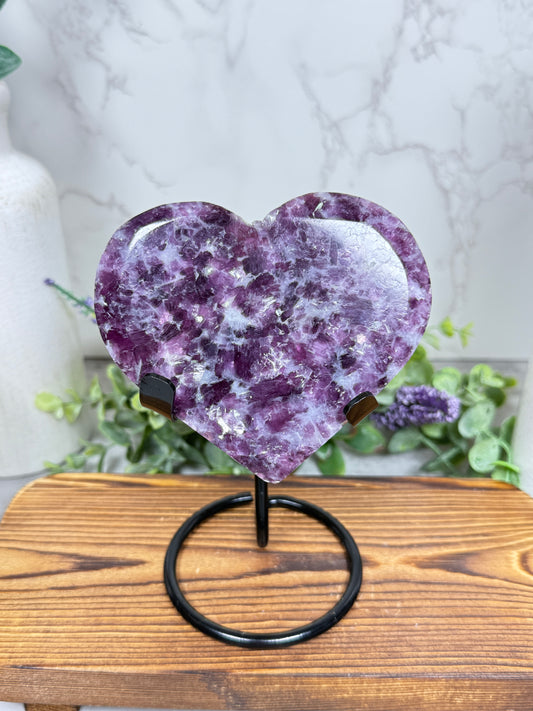 Purple Mica Heart