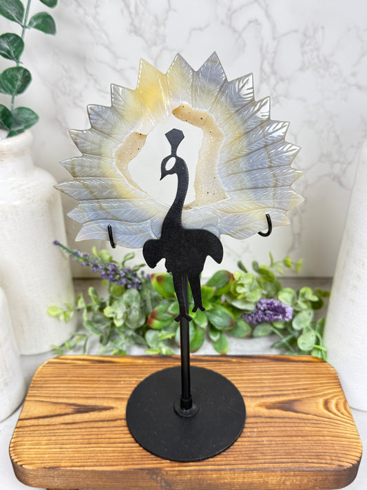 Agate Peacocks