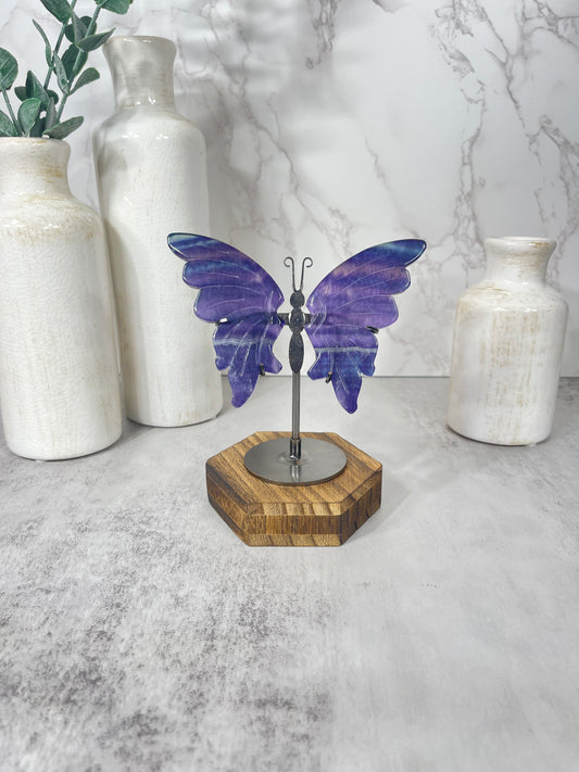 Purple and Blue Fluorite Wings