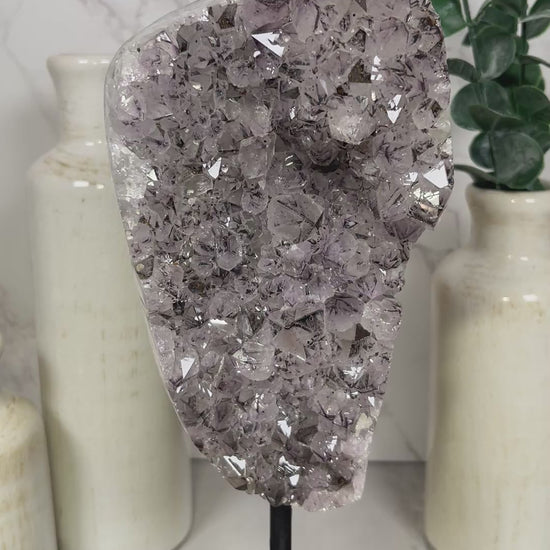 Amethyst with Pyrite