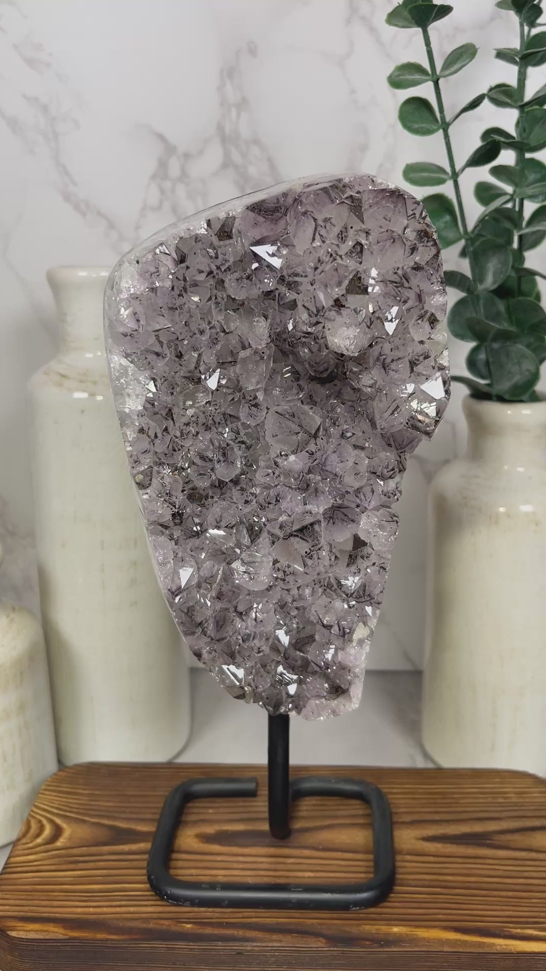 Amethyst with Pyrite